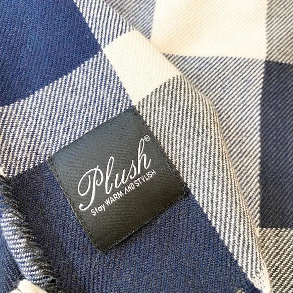 Plush Apparel Super Soft Plaid Scarf - Picture 10 of 10